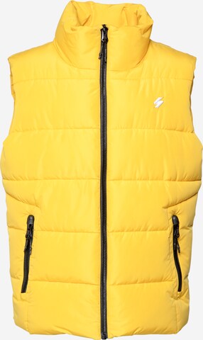 Gilet Superdry en jaune : devant