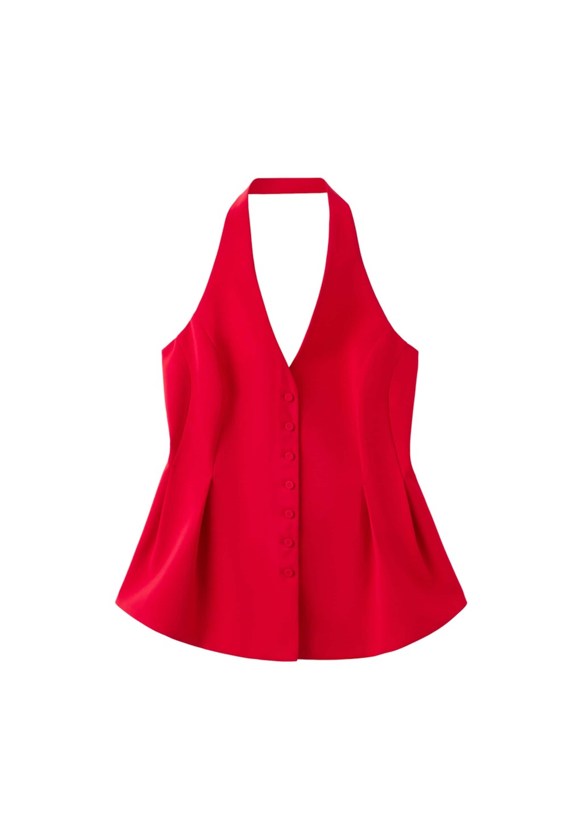 MANGO Blouse 'Iguana' in Red: front