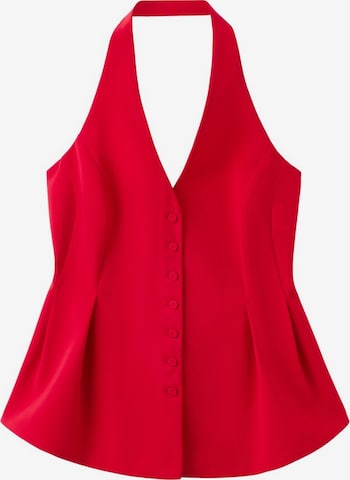 MANGO Blusentop 'Iguana' in Rot: Vorderseite