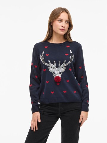 Pull-over 'VIMISTEL' VILA en bleu : devant