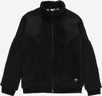 ADIDAS ORIGINALS Regular fit Fleece jas 'POLAR' in Zwart: voorkant