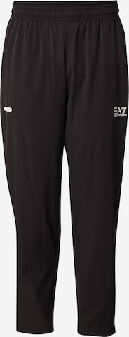 EA7 Emporio Armaniregular Sportske hlače - crna boja: prednji dio