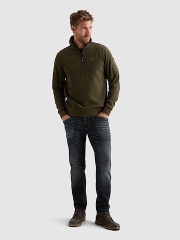 PME Legend Sweatshirt 'Sweatshirt with half-zip and flight pocket' in Green