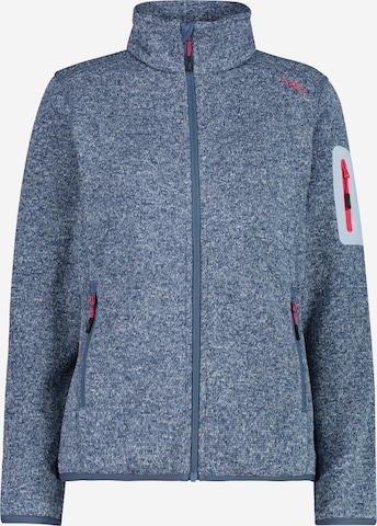 CMP Athletic Fleece Jacket in Blue: front