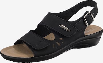 FLY FLOT Sandals in Black: front