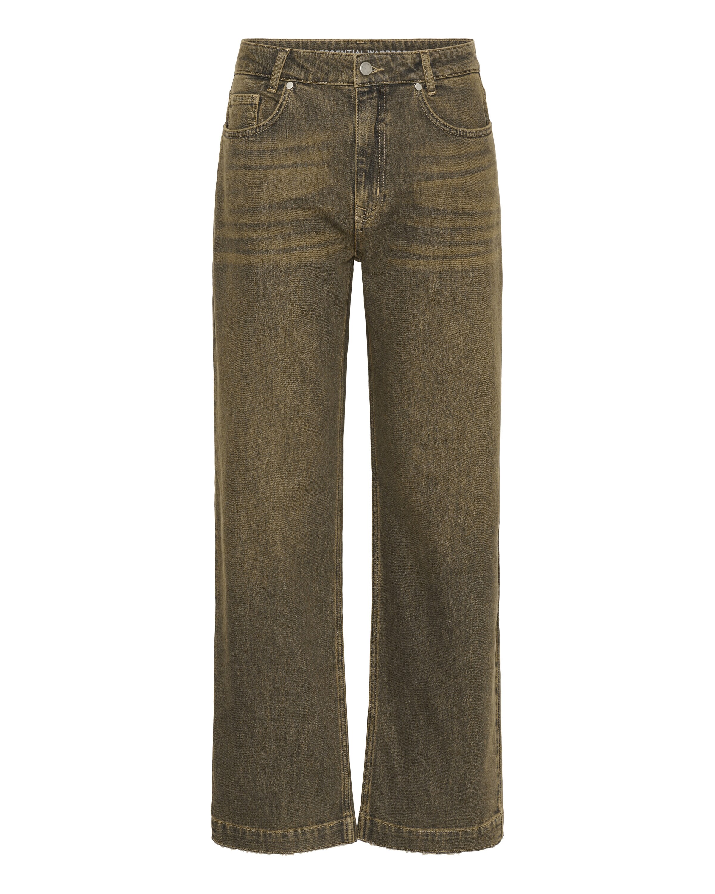 My Essential Wardrobe Wide Leg Jeans 'Saba' i grøn: forside