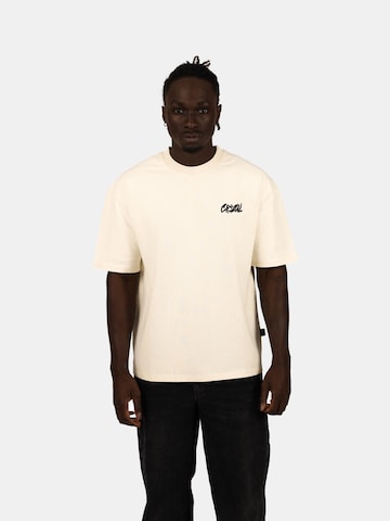 Crystal Paris Shirt 'Shine' in Beige: voorkant