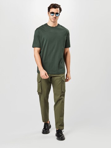 T-Shirt 'GILMAN' SELECTED HOMME en vert