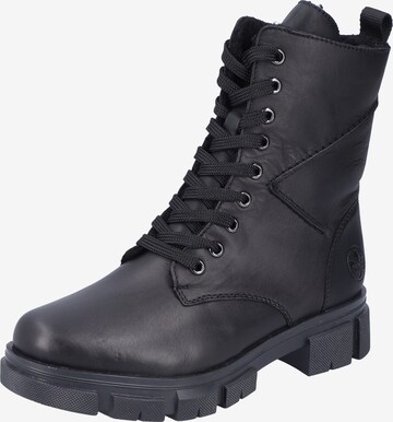 Rieker Lace-Up Ankle Boots 'Y7105' in Black: front