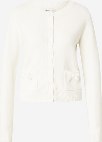 HOLLISTER Strickjacke in Weiß: Vorderseite