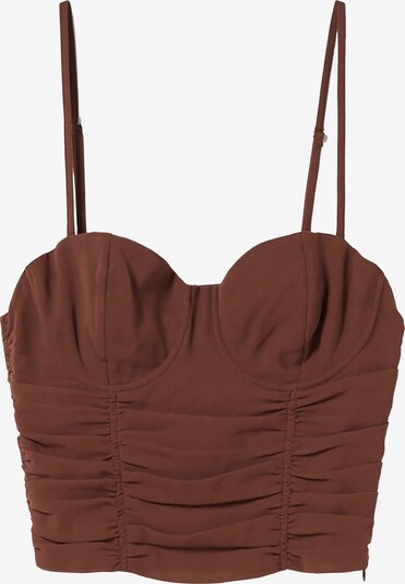 Bershka Top in Chocolate, Item view