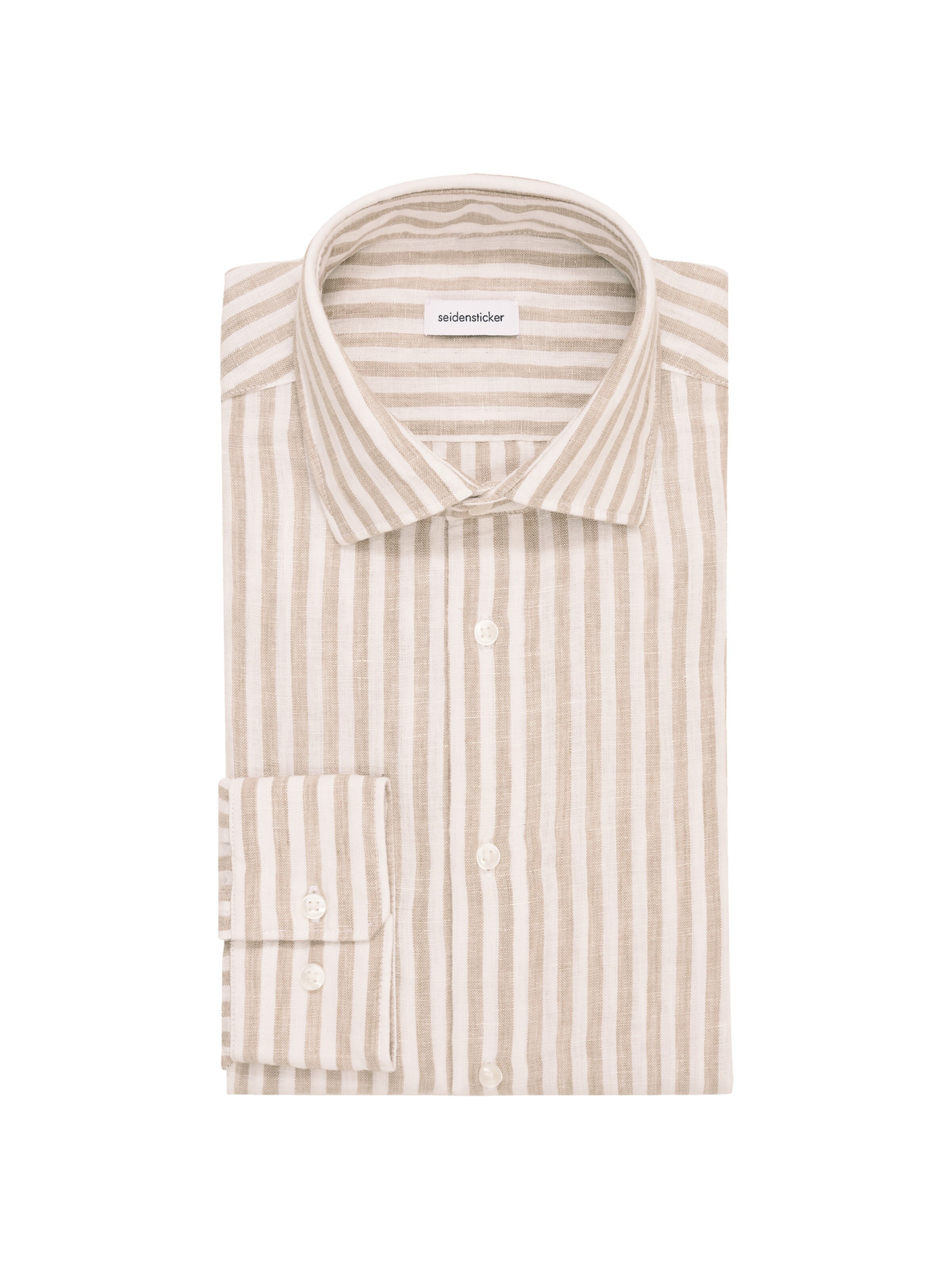 SEIDENSTICKER Regular fit Business shirt 'Shaped' in Beige