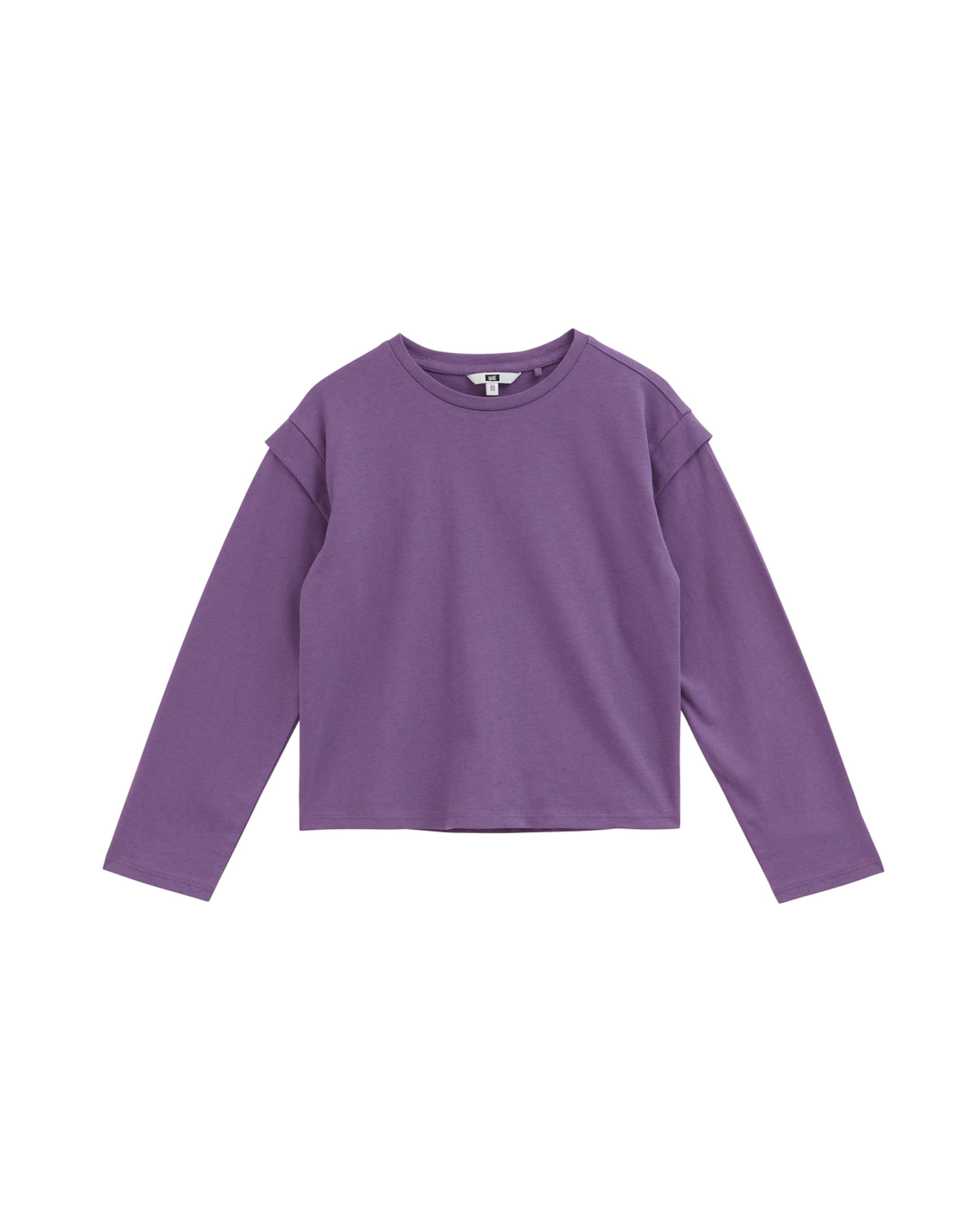 WE Fashion Shirt in Lila: voorkant
