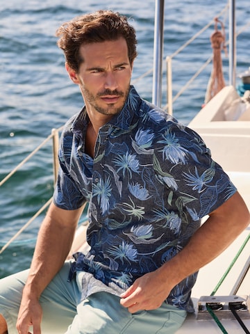 LERROS Regular fit Zakelijk overhemd in Blauw