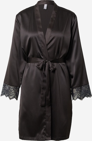 LingaDore Dressing Gown in Black: front