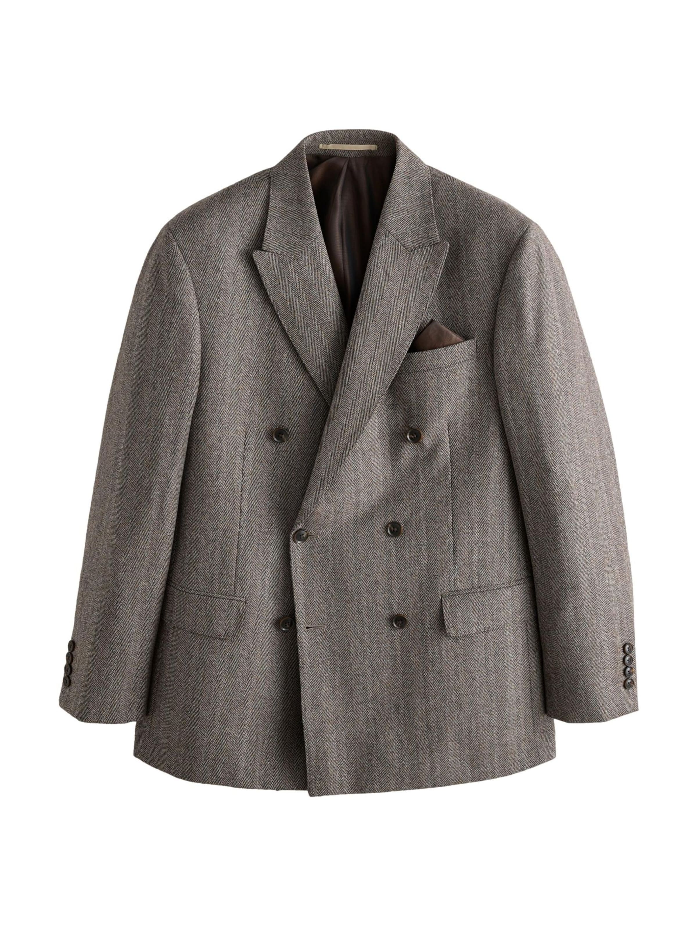 Next Regular fit Colbert in Bruin: voorkant