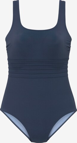 LASCANA Bandeau Swimsuit in Blue: front