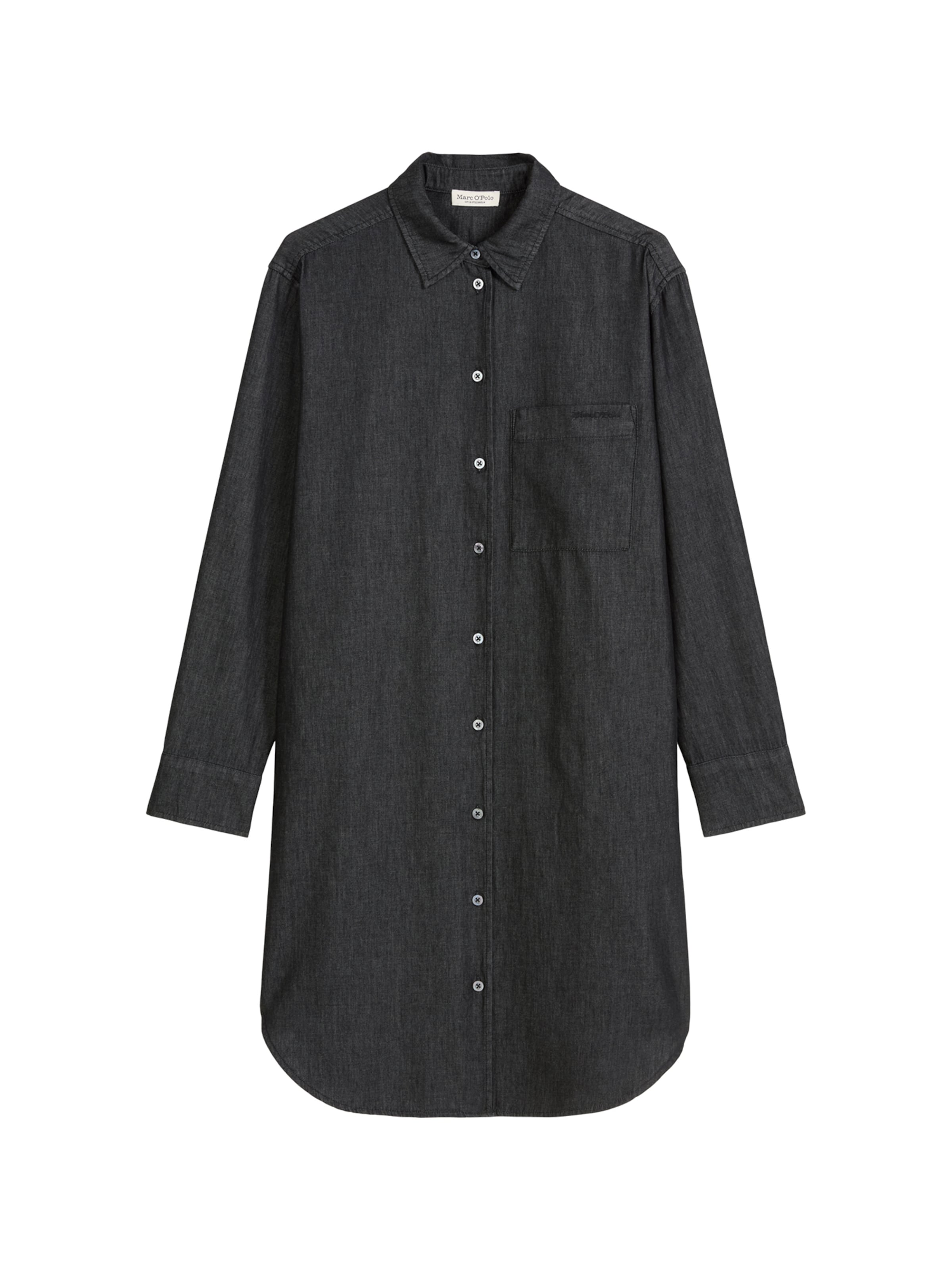 Marc O'Polo Μπλουζοφόρεμα σε μαύρο: μπροστά