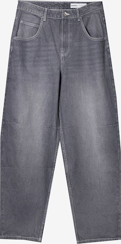 Bershka Loose fit Jeans in Grey: front