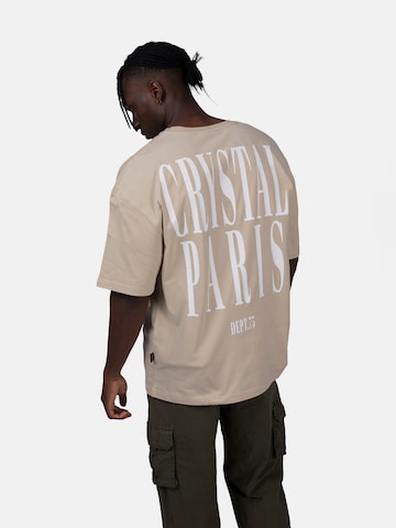 Crystal Paris Shirt 'Face' in Brown