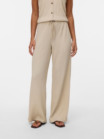 VERO MODA - Pierna ancha Pantalón 'VMLina' en beige: frente