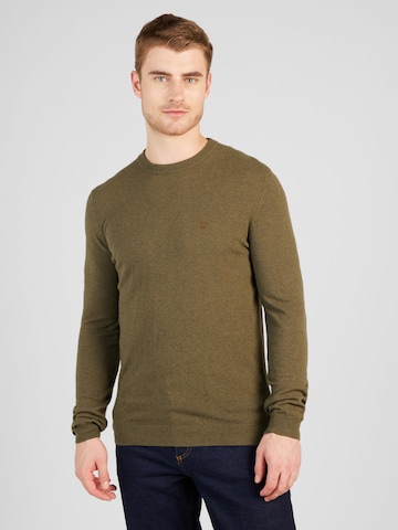 TIMBERLAND Regular fit Пуловер в зелено: отпред