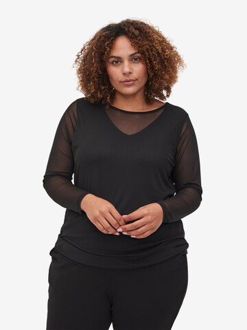 Zizzi - Top 'ENIMA' en negro: frente