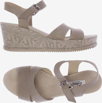 CLARKS Sandalen 38 in Grau: predná strana