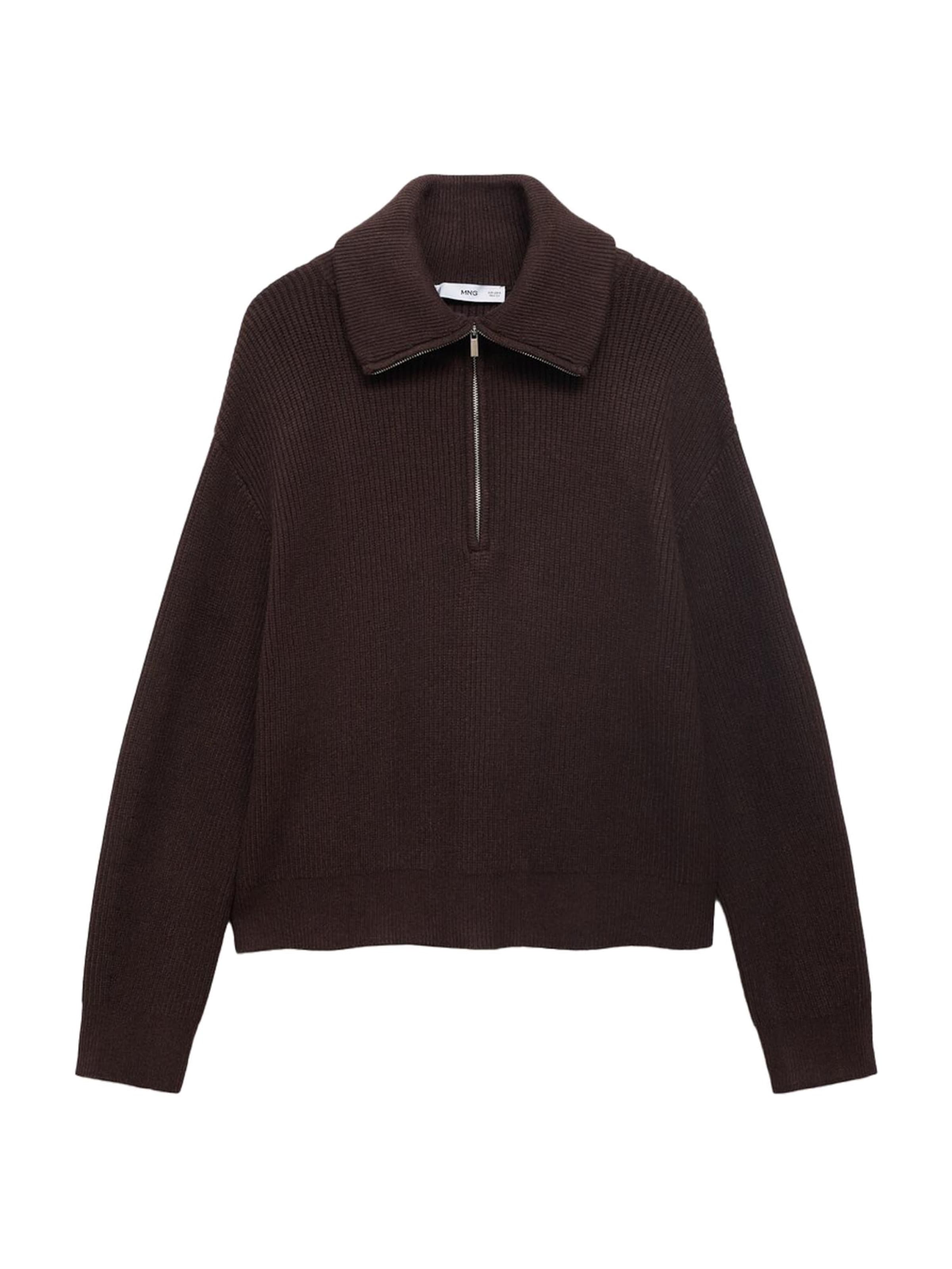 MANGO Pullover 'RIZON' in Braun: Vorderseite