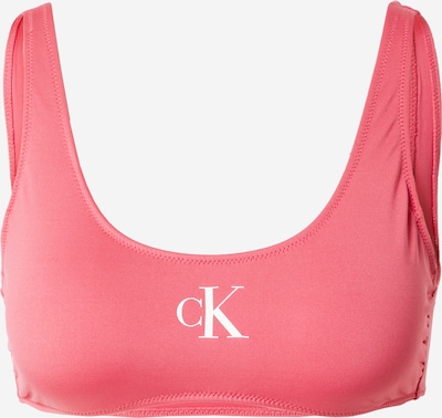 Calvin Klein Swimwear Bikini Top in Pink / White, Item view