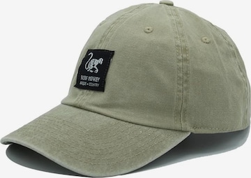 Surf Monkey Athletic Cap in Beige: front