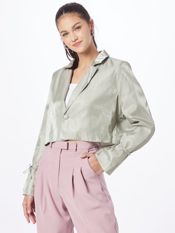 Nasty Gal Blazer in Green: front