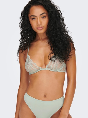 ONLY Triangle Bra 'Willow' in Green: front