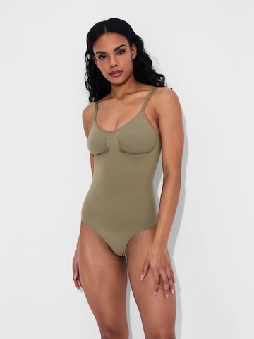 creamy Shaping Bodysuit 'Sculpting Shapewear mit String' in Green