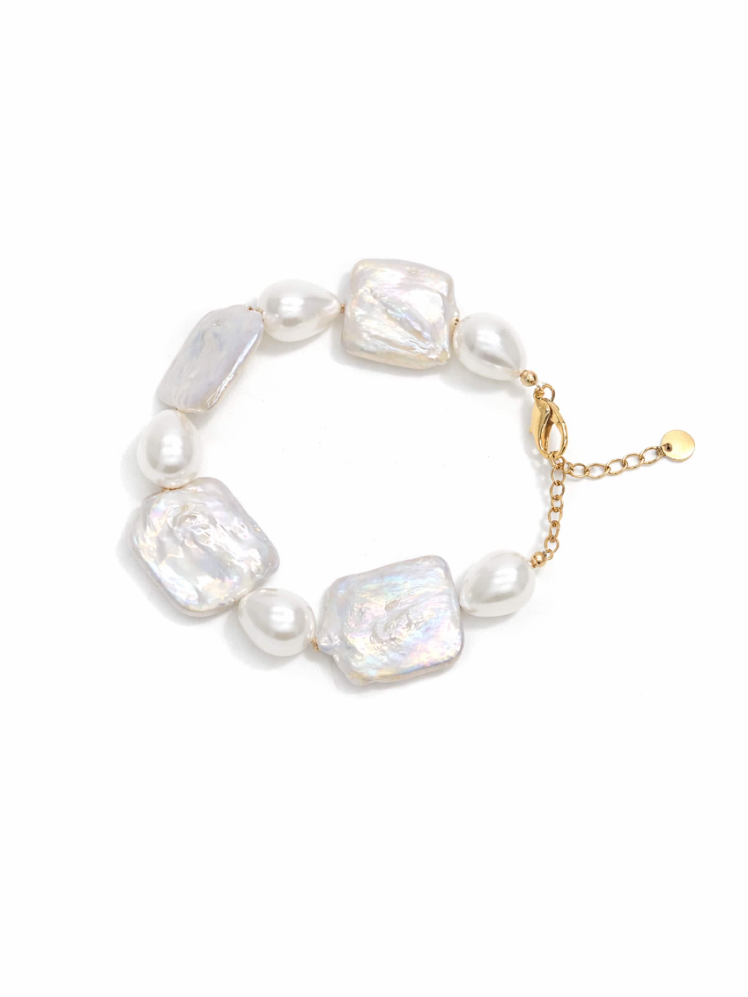 Bracelet 'Eugénie' LA MAISON GISEL B. en blanc : devant