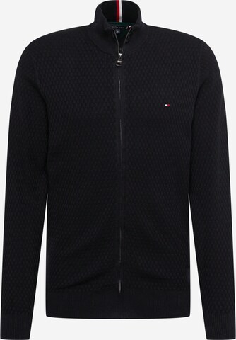 TOMMY HILFIGER Knit Cardigan in Black: front