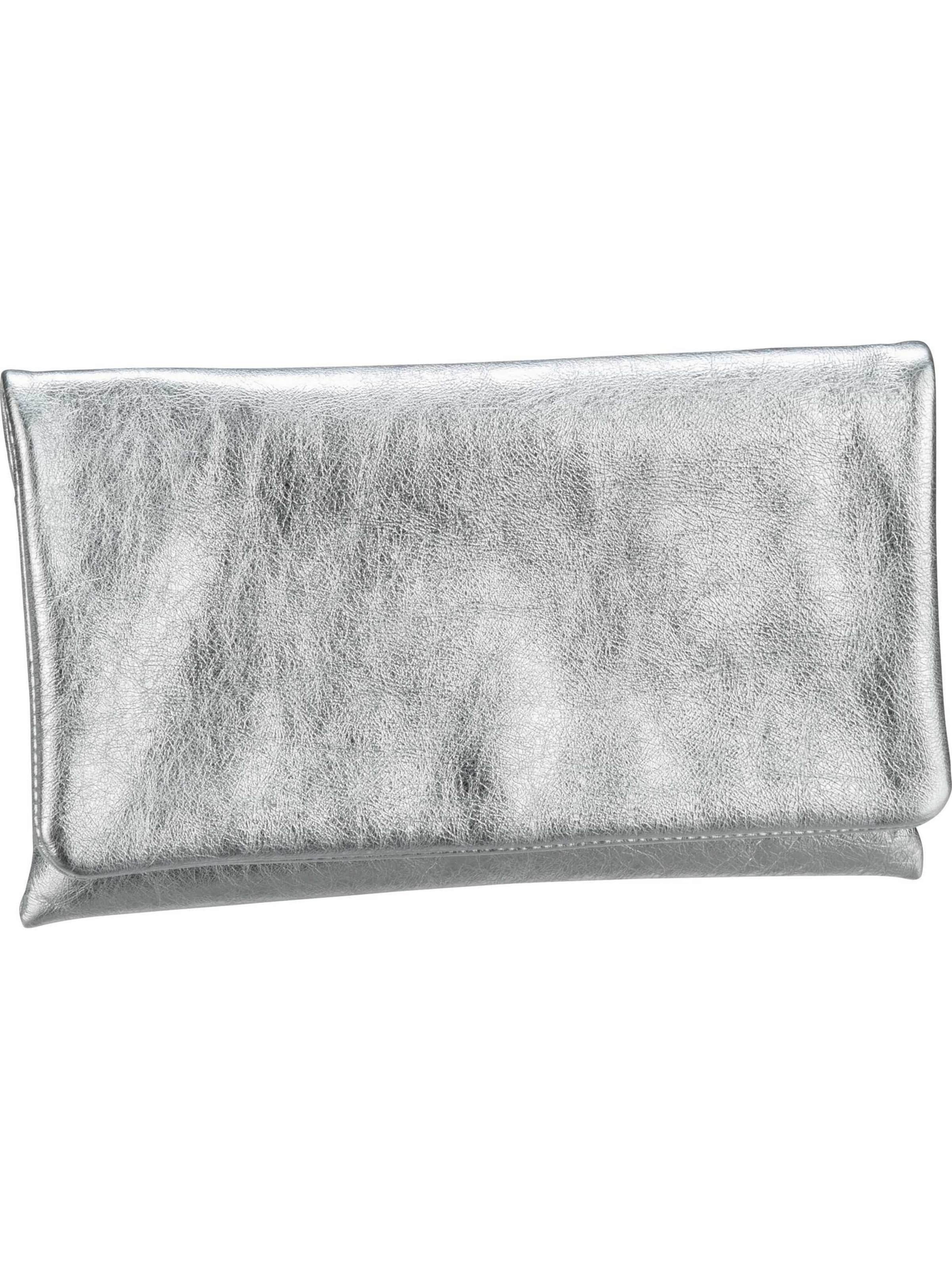 ABRO Clutch  ' Mimosa' in Silber: Vorderseite