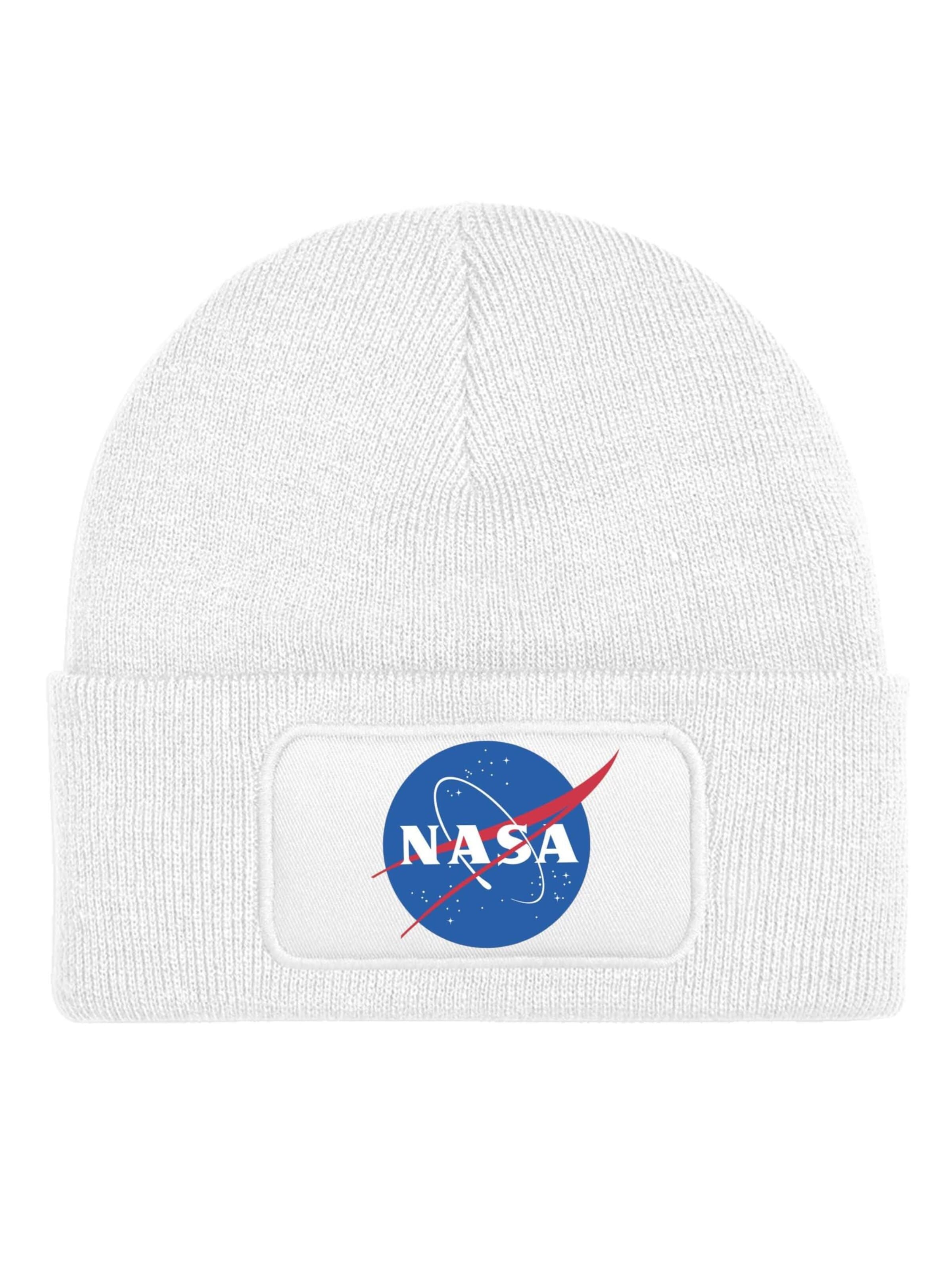Youth Designz Beanie 'NASA' in White: front