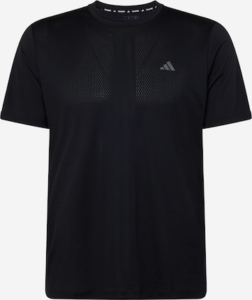 T-Shirt fonctionnel 'Hiit Engineered' ADIDAS PERFORMANCE en noir : devant