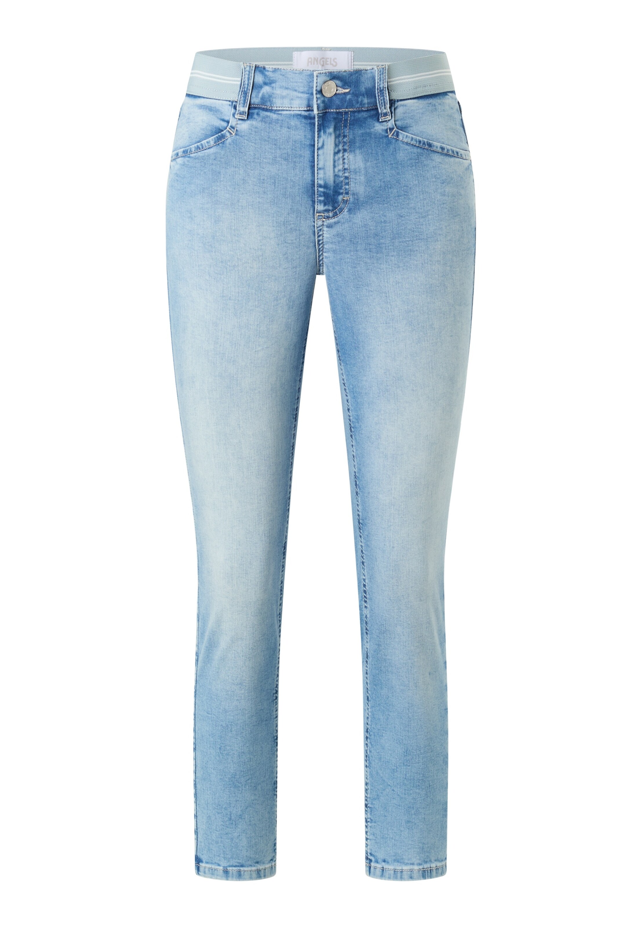 Coupe slim Jean 'Ornella Sporty' Angels en bleu : devant