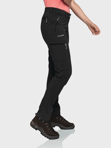 Schöffel Slim fit Outdoor trousers in Black