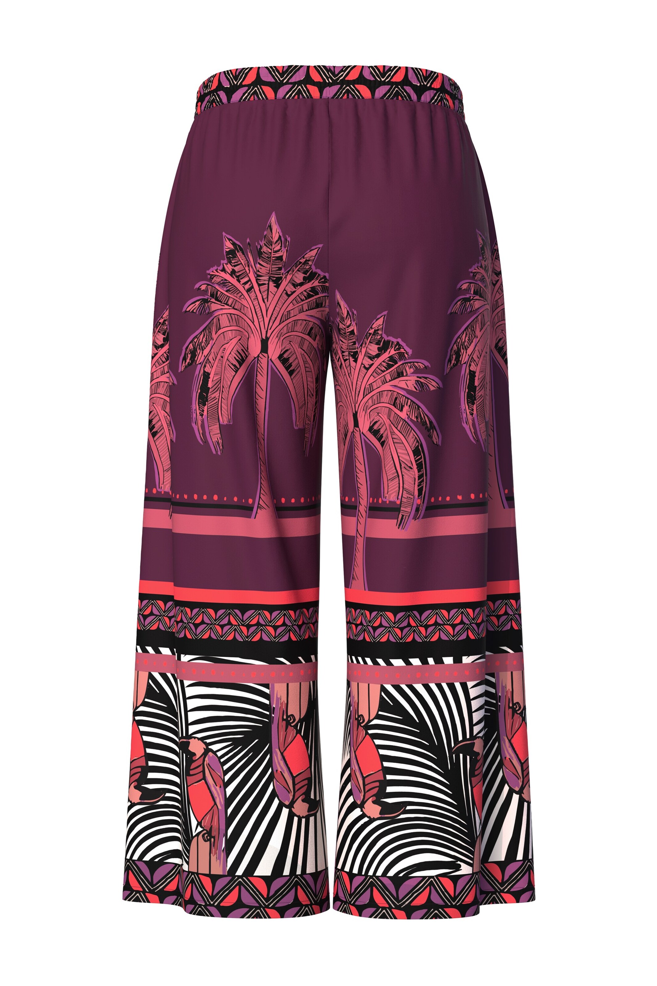 Ulla Popken Wide Leg Hosen in Lila