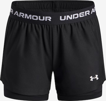 UNDER ARMOUR Regular Urheiluhousut 'Tech Play Up 2n1' värissä musta: etupuoli