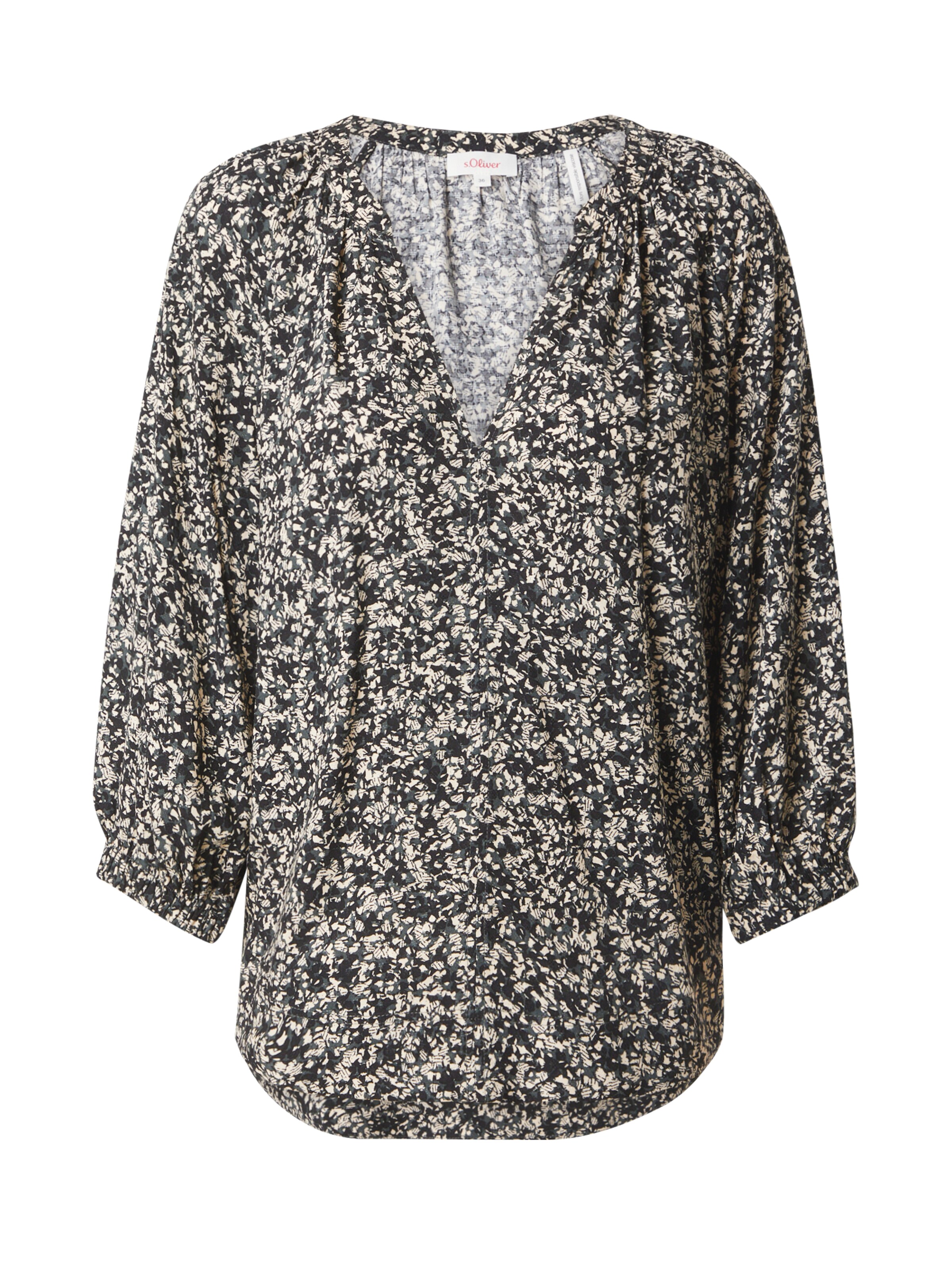 s.Oliver Blouse in Groen: voorkant