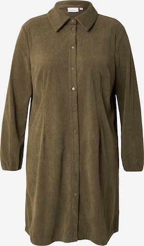 Abito camicia 'CARMAKINTA' di ONLY Carmakoma in verde: frontale