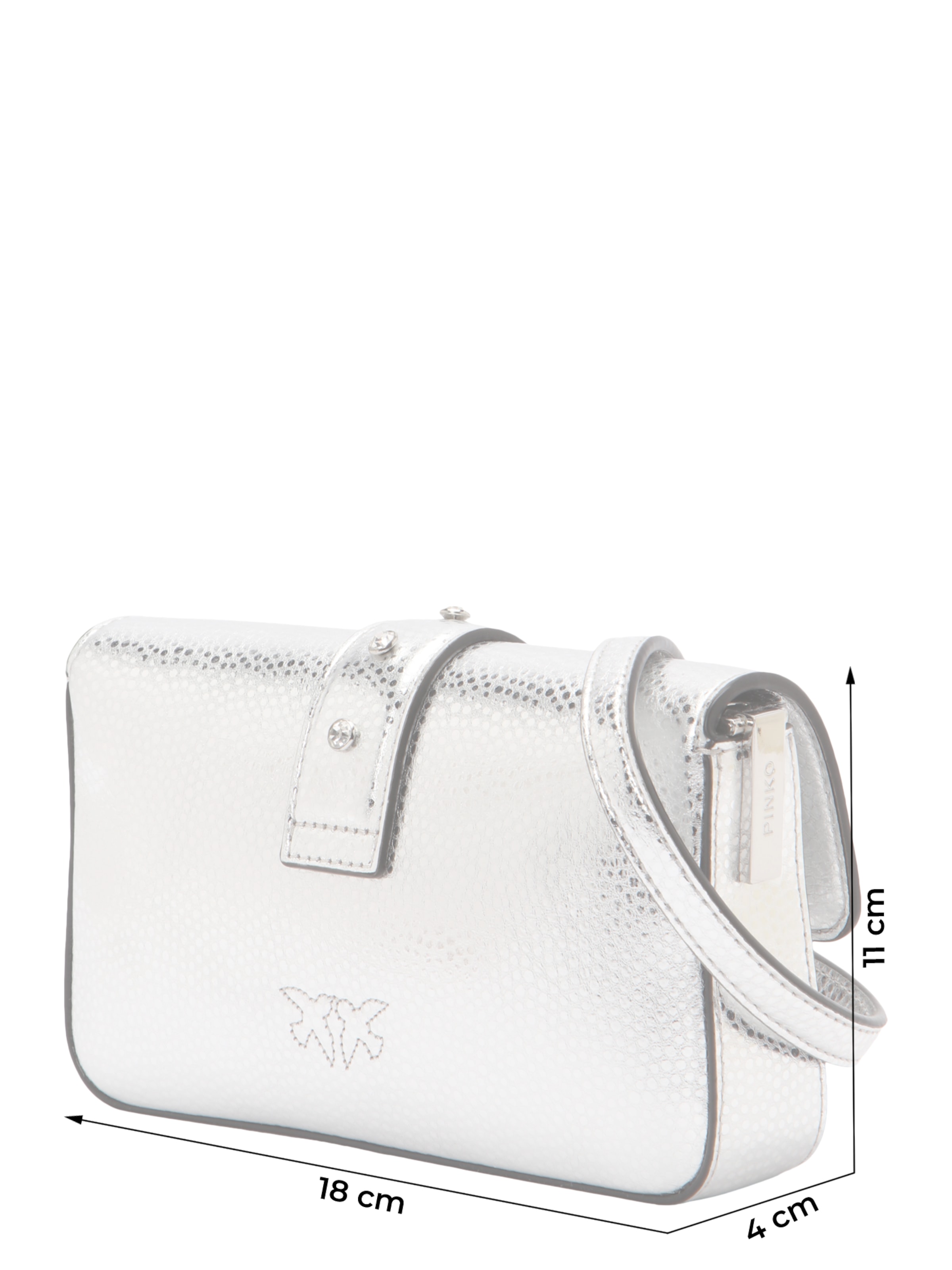 Sac à bandoulière 'Love One' PINKO en argent