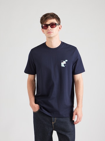 BOSS T-Shirt ' Te_Movement ' in Blau