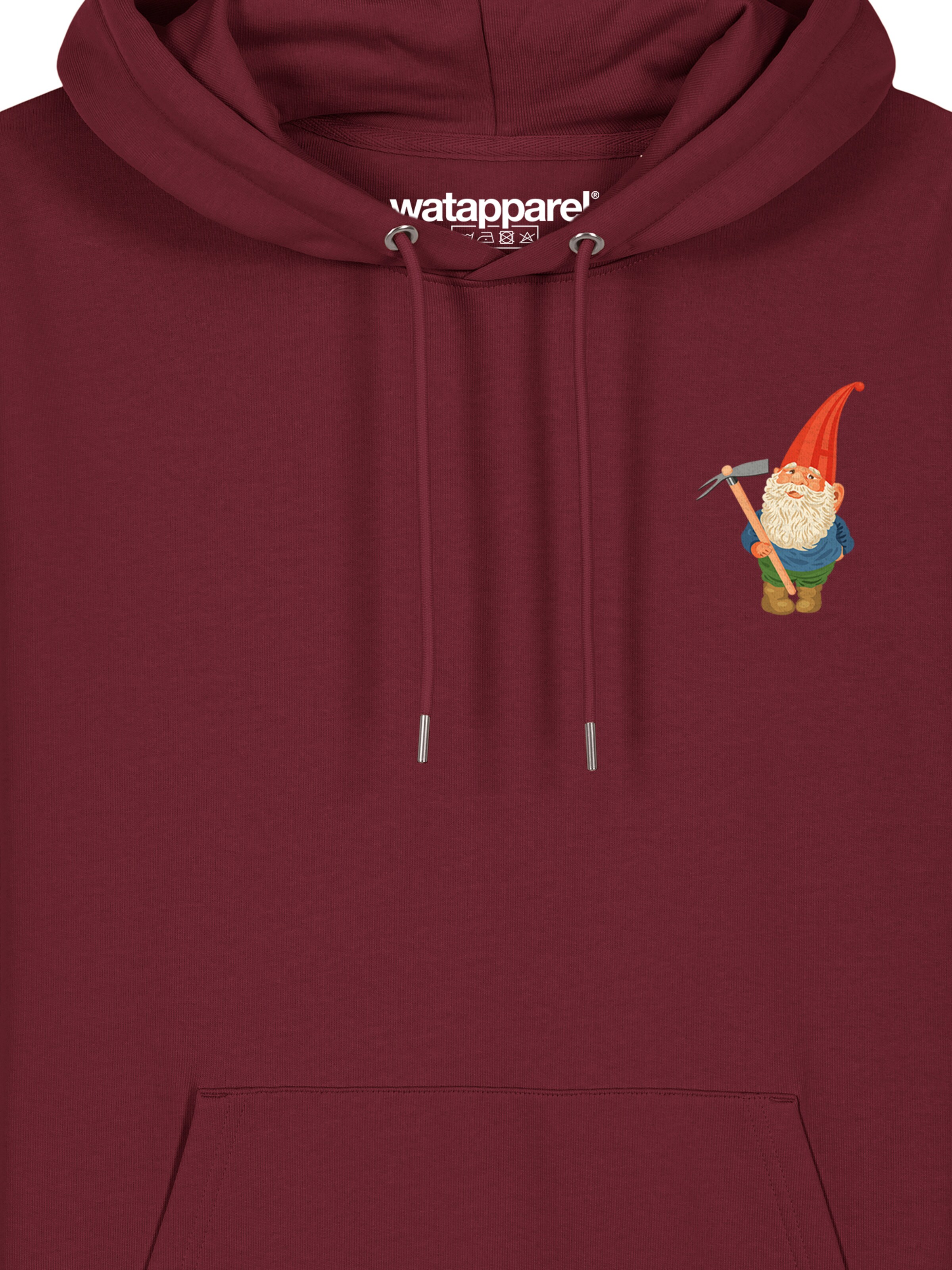 Watapparel Sweatshirt ' Gartenzwerg ' in Rot