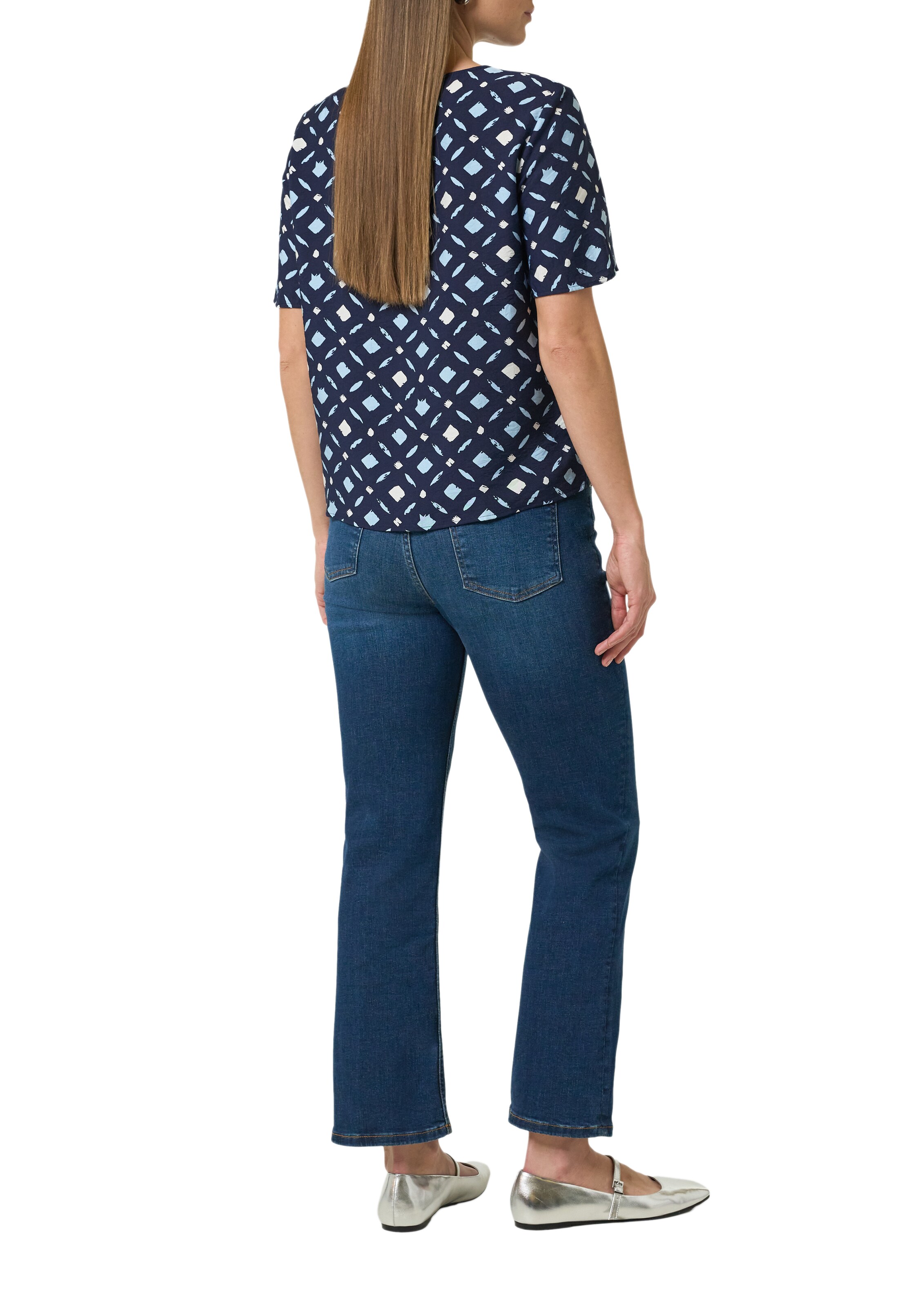 comma casual identity Blouse in Blue: back
