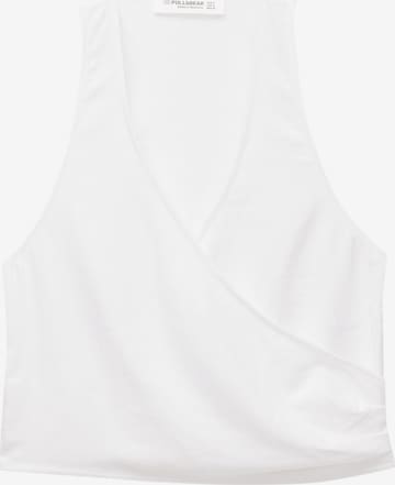 Pull&BearTop - bijela boja: prednji dio
